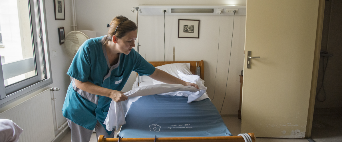 Aurélie Lefèvre, déléguée du personnel CFTC dans un EHPAD, photo par Bernard Gouédard