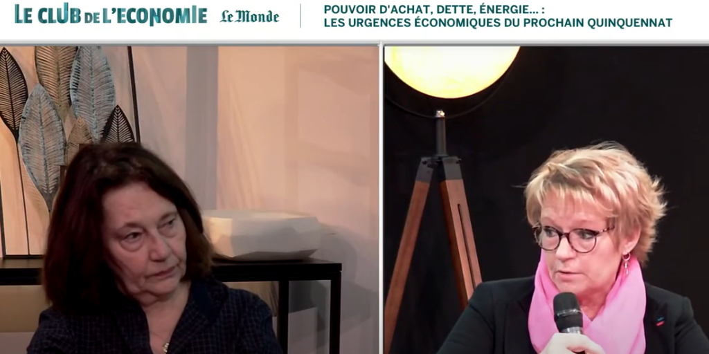 Pascale Coton, invitée au Club de l’économie du « Monde »Pascale Coton, invitée au Club de l’économie du « Monde »