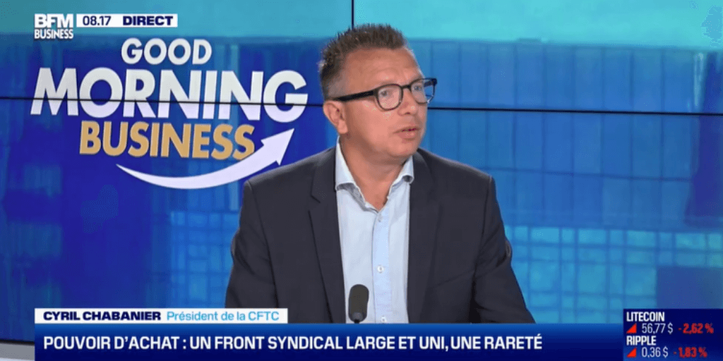 « Répondre à une inflation structurelle passe par des augmentation de salaires », Cyril Chabanier sur BFM Business