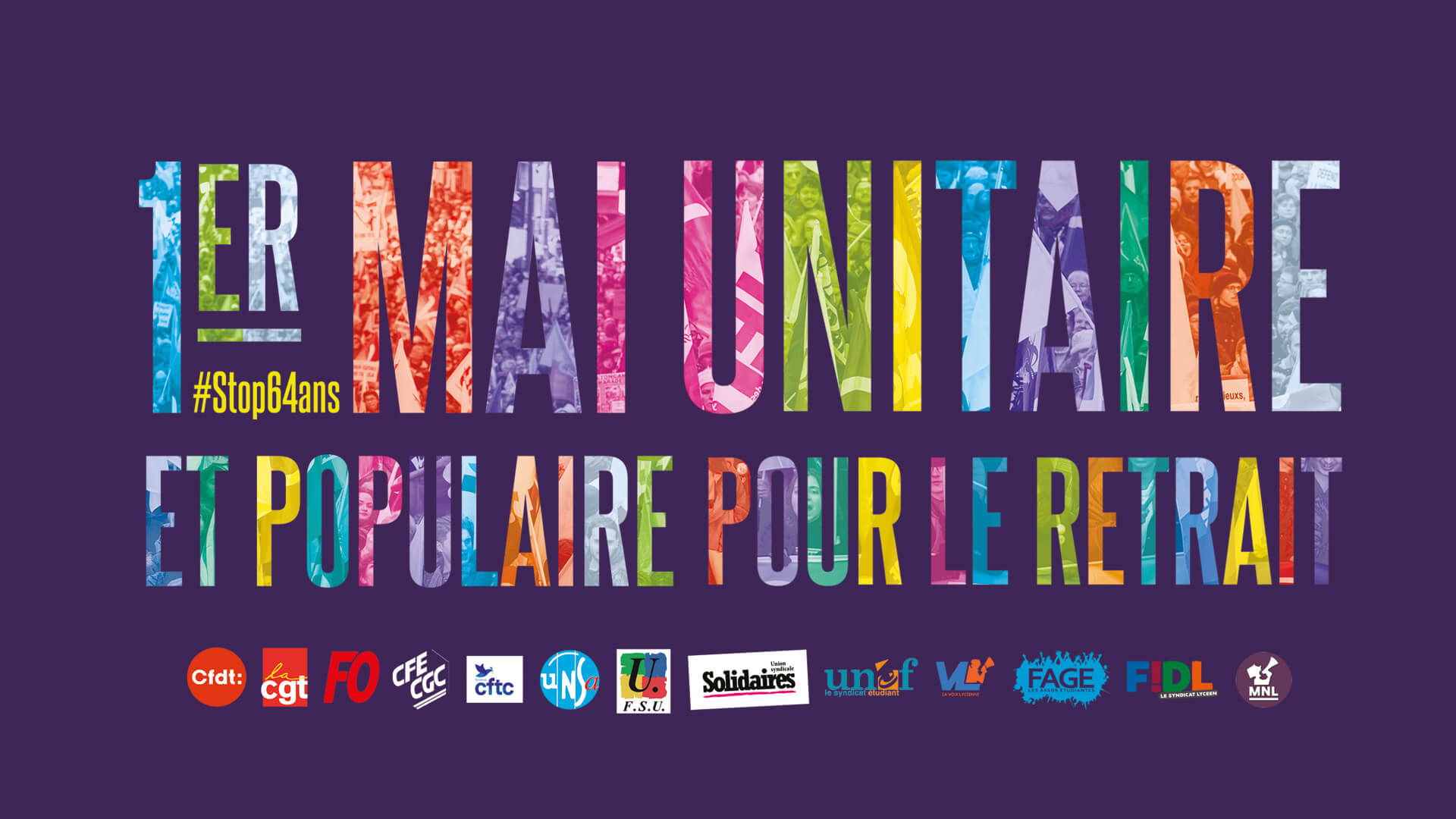 Un 1er Mai unitaire et populaire pour le retrait !